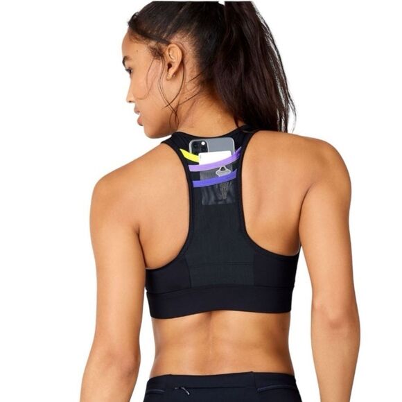 Fabletics‎ Trinity High-Impact Racerback Sports Bra - Black Medium - Picture 1 of 8